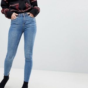 New Look Frayed Hem Skinny Jean